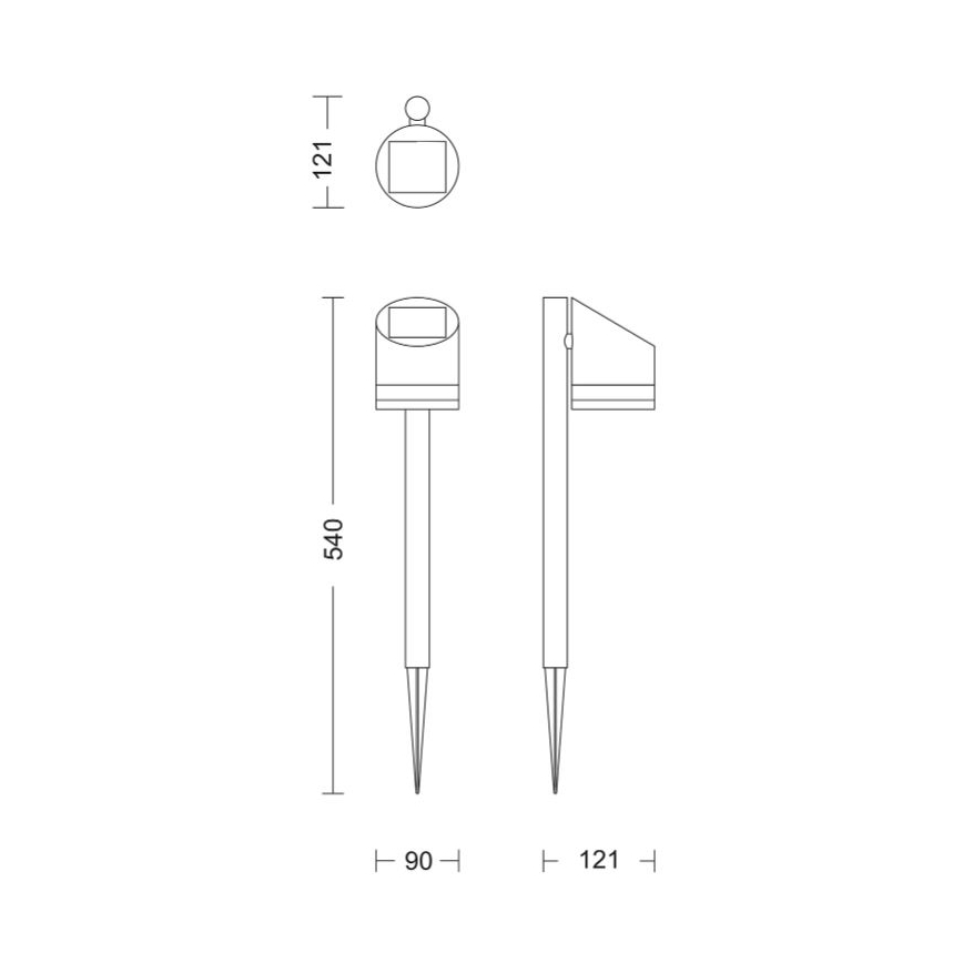 Philips - LED Solarleuchte FYCE LED/1,5W/3,7V 1200 mAh IP44