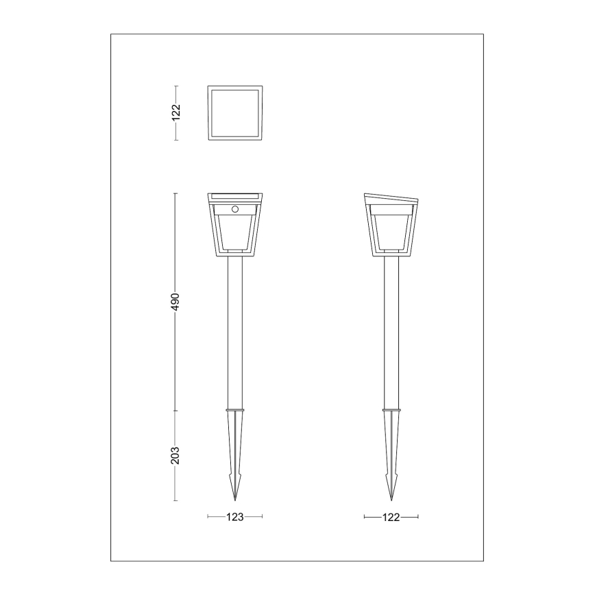 Philips - LED-Solarleuchte mit Sensor NISSA LED/1,8W/3,7V 2600 mAh 3000K IP44