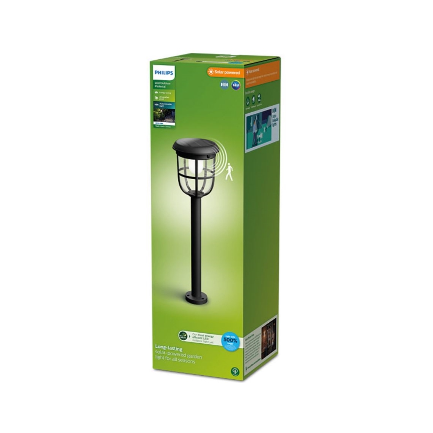 Philips - LED Solarleuchte mit Bewegungs- und Dämmerungssensor RADII LED/1,3W/3,7V 2000 mAh 3000K IP44