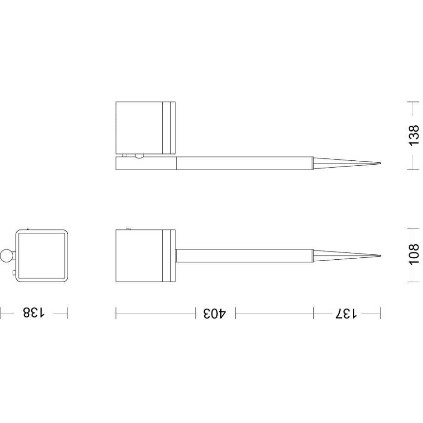 Philips - LED-Solarleuchte VIRONA LED/1,8W/3,7V 2600 mAh 2700K IP44