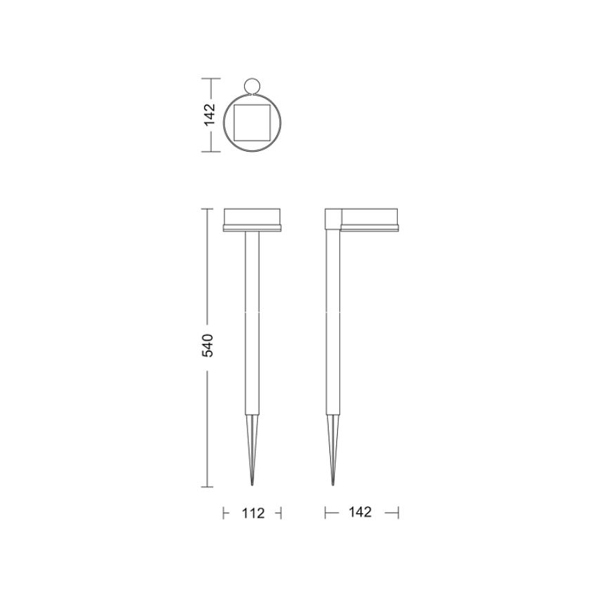 Philips - LED-Solarleuchte VYNCE LED/1,5W/3,7V 1500 mAh IP44