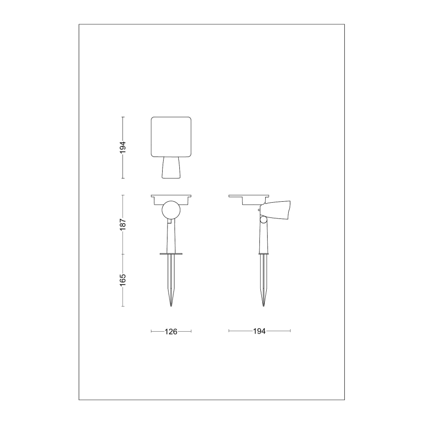 Philips - LED-Solarstrahler ASHLYN LED/1,4W/3,7V 2600 mAh 2700K IP44