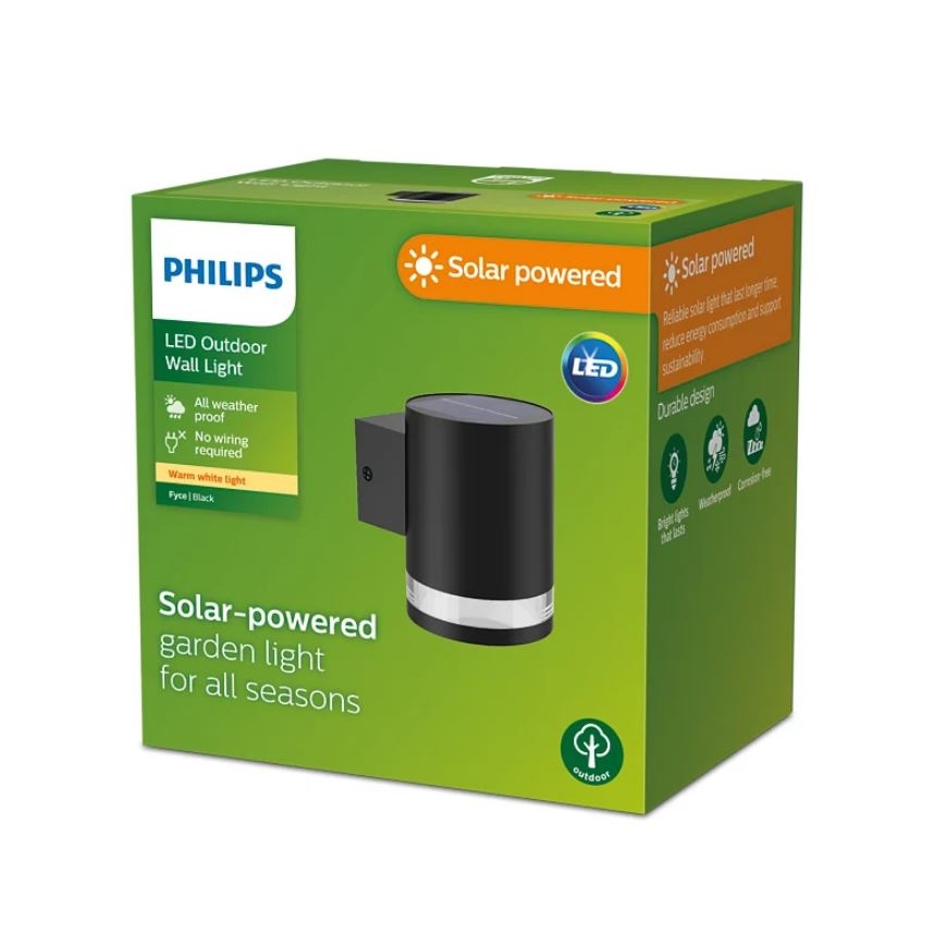 Philips - LED-Solarwandleuchte FYCE LED/1,5W/3,7V 1200 mAh IP44