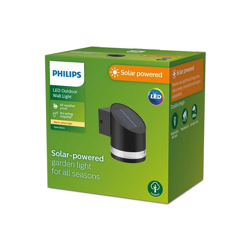 Philips - LED-Solarwandleuchte FYCE LED/1,5W/3,7V 1200 mAh IP44