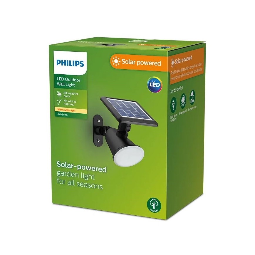 Philips - LED-Solarwandleuchte JIVIX LED/1,4W/3,7V 1800 mAh IP44