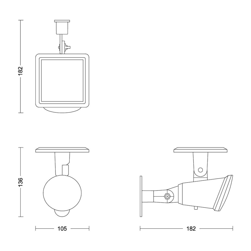Philips - LED-Solarwandleuchte JIVIX LED/1,4W/3,7V 1800 mAh IP44