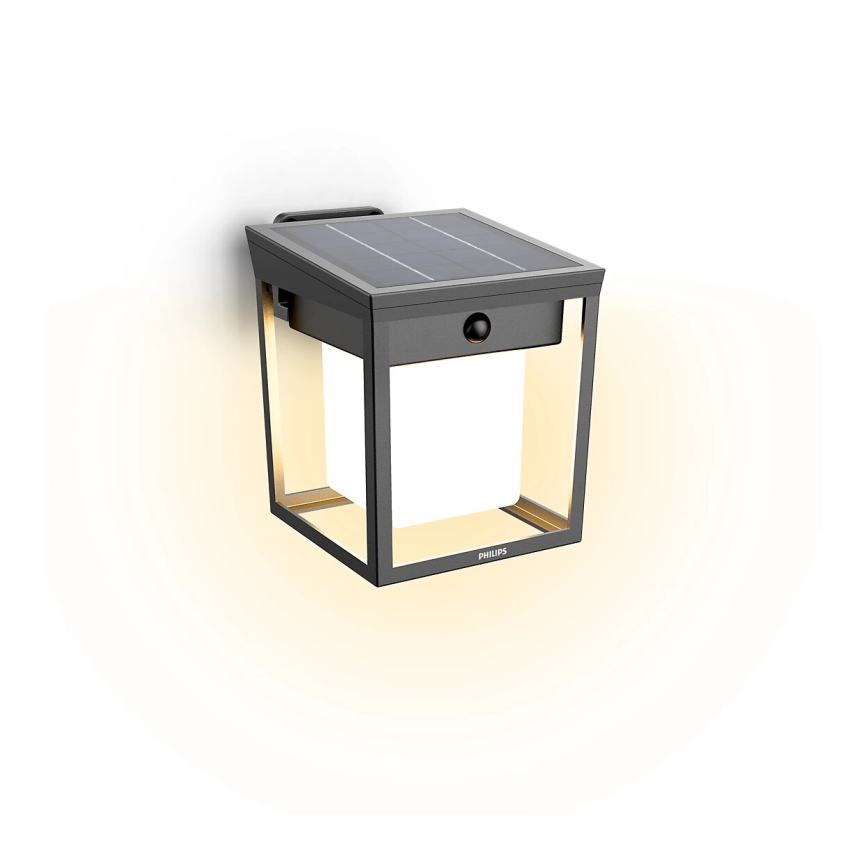 Philips - LED-Solarwandleuchte mit Sensor BLAISE LED/1,5W/3,7V 2600 mAh 3000K IP44