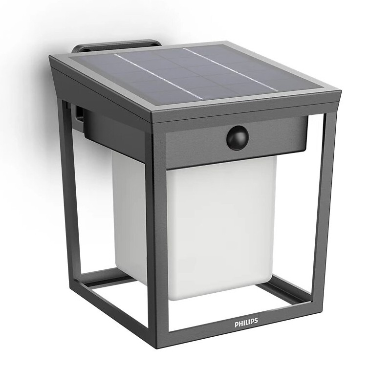 Philips - LED-Solarwandleuchte mit Sensor BLAISE LED/1,5W/3,7V 2600 mAh 3000K IP44