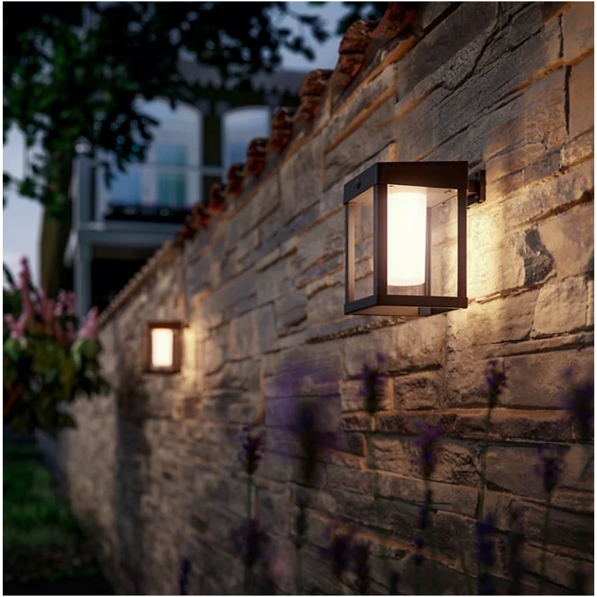 Philips - LED-Solarwandleuchte mit Sensor CAMILL LED/1,4W/3,7V 2000 mAh IP44