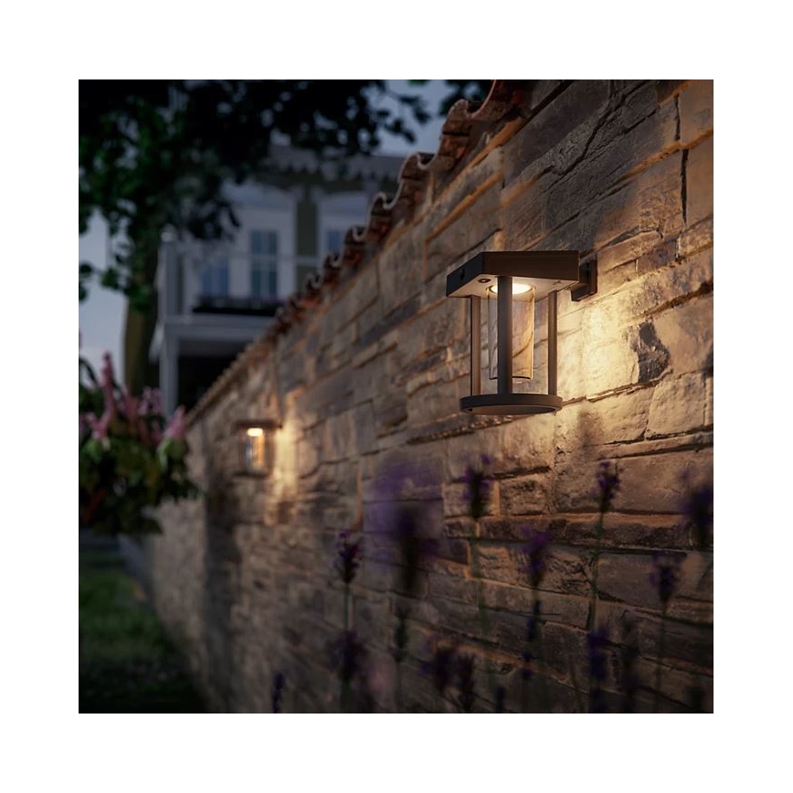 Philips - LED-Solarwandleuchte mit Sensor CAMILL LED/1,4W/3,7V 2000 mAh IP44