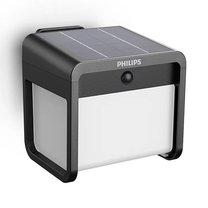 Philips - LED-Solarwandleuchte mit Sensor EZRA LED/1,8W/3,7V 2600 mAh 3000K IP44