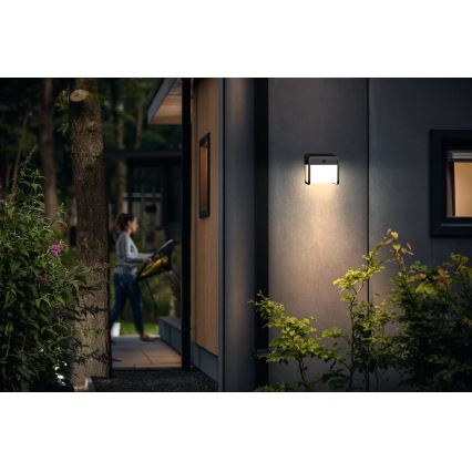 Philips - LED-Solarwandleuchte mit Sensor EZRA LED/1,8W/3,7V 2600 mAh 3000K IP44