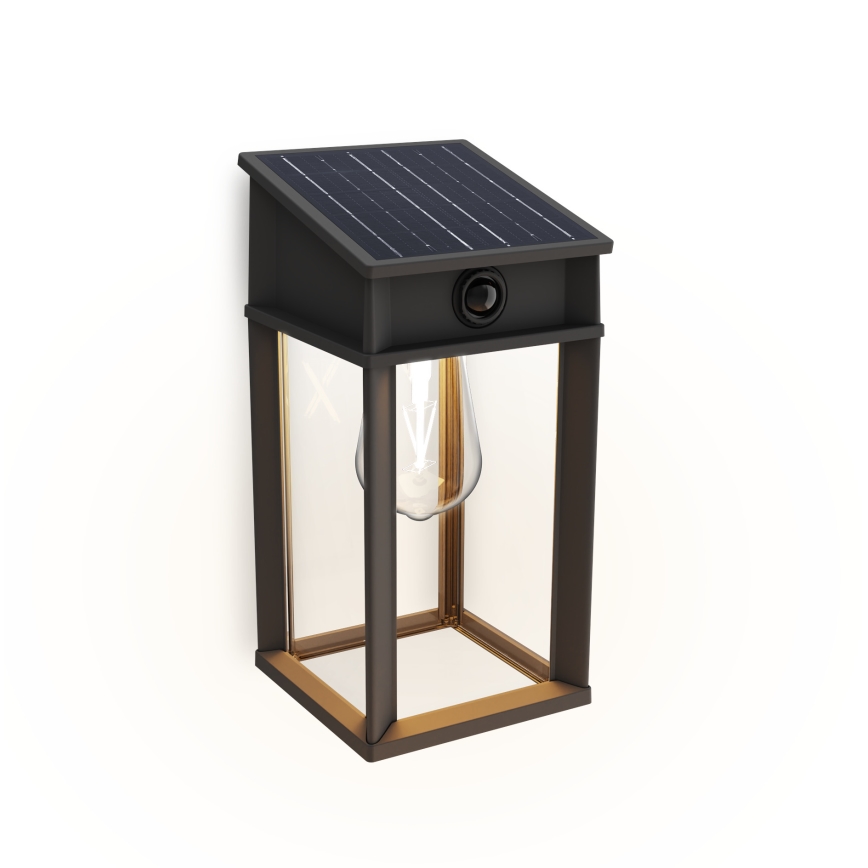 Philips - LED-Solarwandleuchte mit Sensor GERI LED/3,2W/3,7V 2600 mAh 2700K IP44