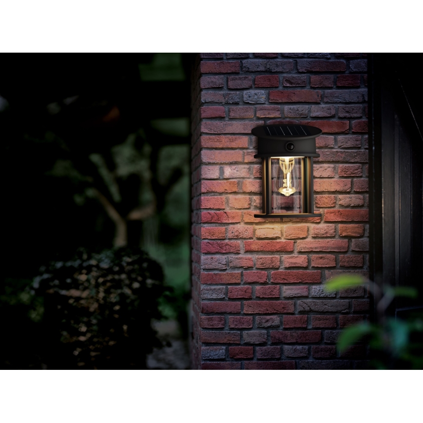 Philips - LED-Solarwandleuchte mit Sensor GERI LED/3,2W/3,7V 2600 mAh 2700K IP44