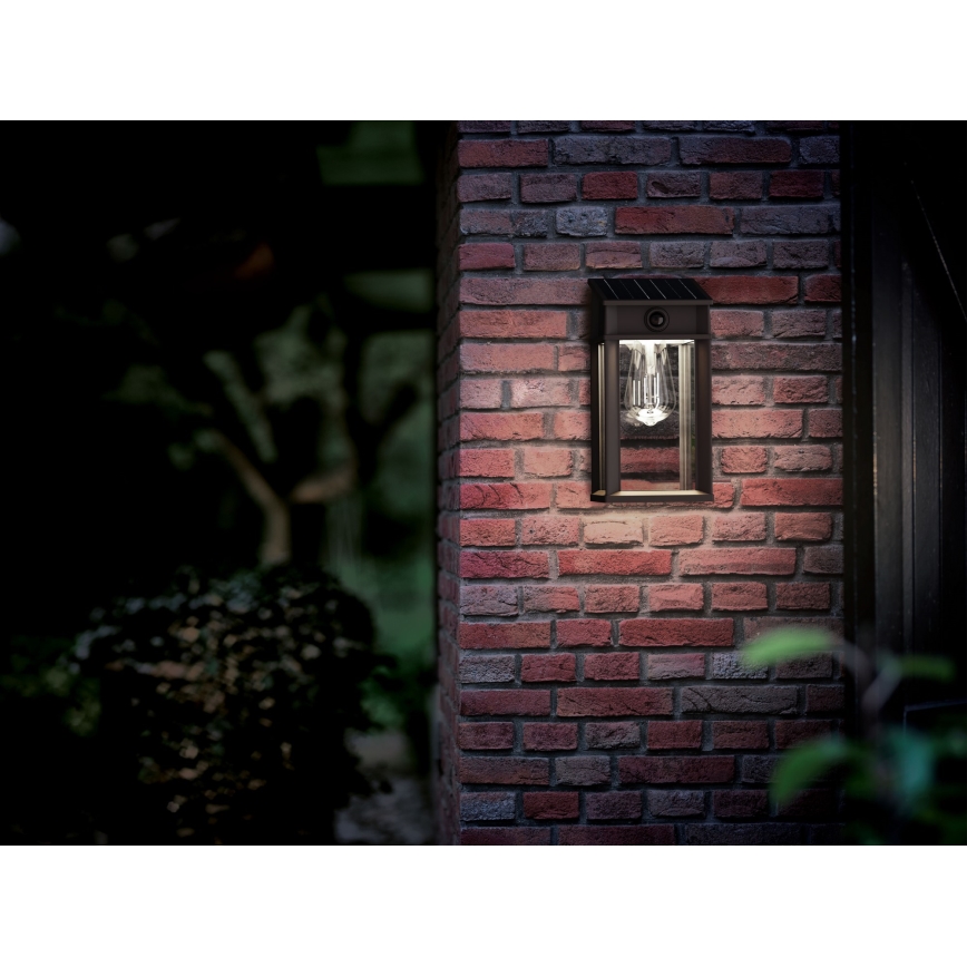 Philips - LED-Solarwandleuchte mit Sensor GERI LED/3,2W/3,7V 2600 mAh 4000K IP44