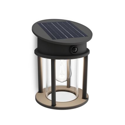 Philips - LED-Solarwandleuchte mit Sensor GERI LED/3,2W/3,7V 2600 mAh 4000K IP44