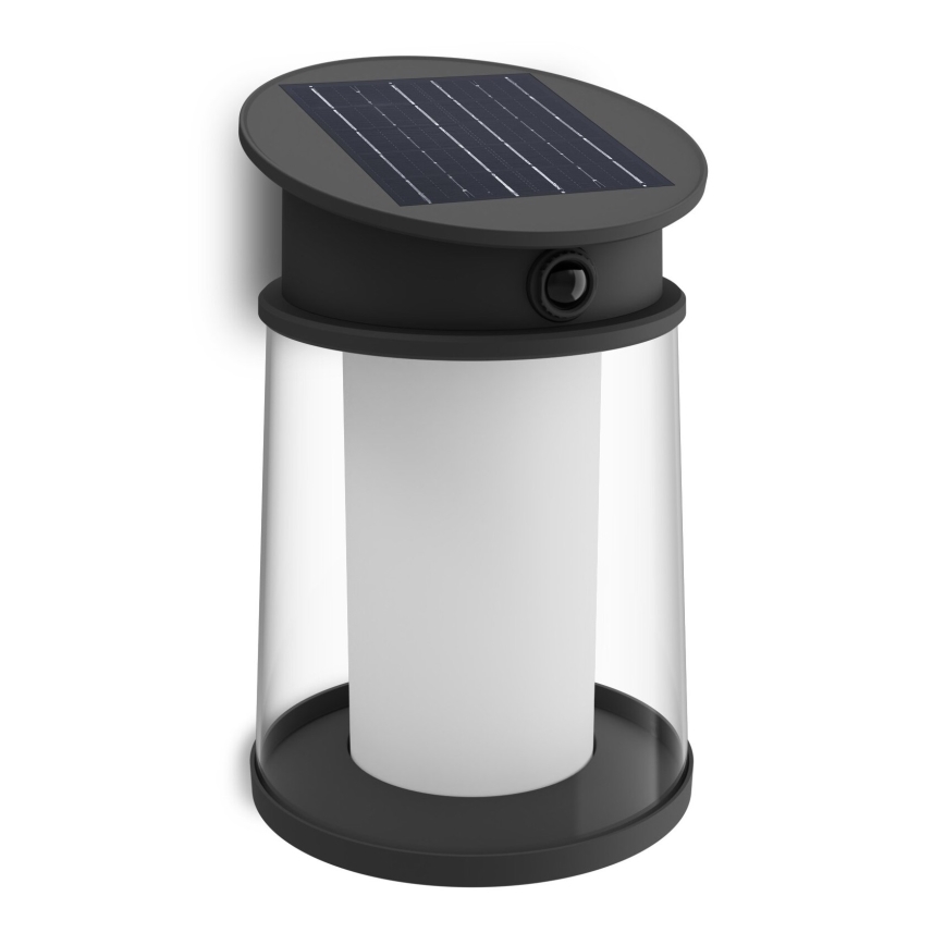 Philips - LED-Solarwandleuchte mit Sensor JUDA LED/3,2W/3,7V 2600 mAh 2700K IP44