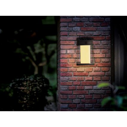 Philips - LED-Solarwandleuchte mit Sensor JUDA LED/3,2W/3,7V 2600 mAh 2700K IP44
