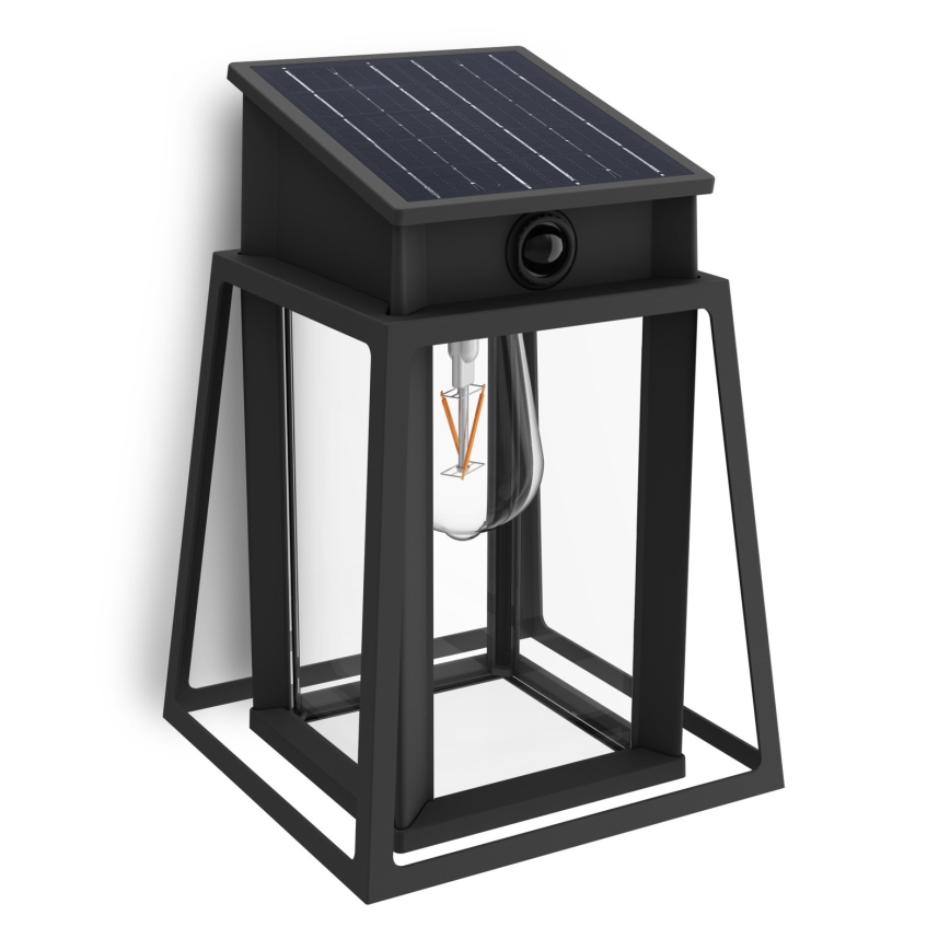 Philips - LED-Solarwandleuchte mit Sensor LYSIN LED/3,2W/3,7V 2600 mAh 2700K IP44