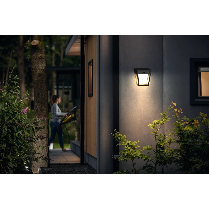 Philips - LED-Solarwandleuchte mit Sensor NISSA LED/1,8W/3,7V 2600 mAh 3000K IP44