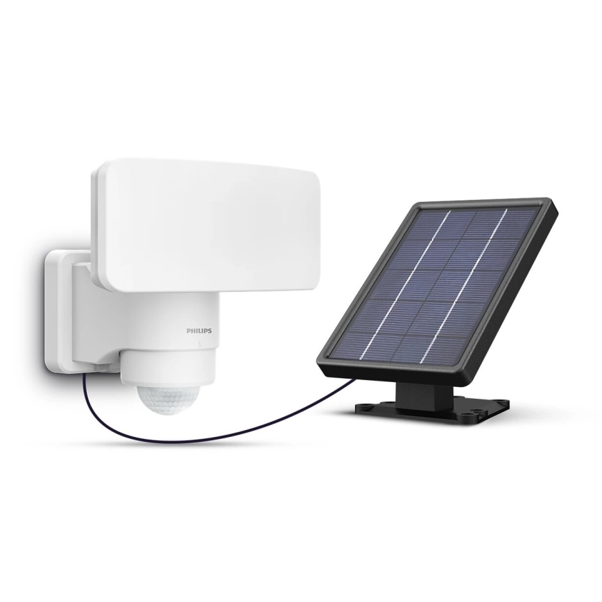 Philips - LED-Solarwandleuchte mit Sensor TYLUS LED/6W/3,7V 2600 mAh 3000K IP44