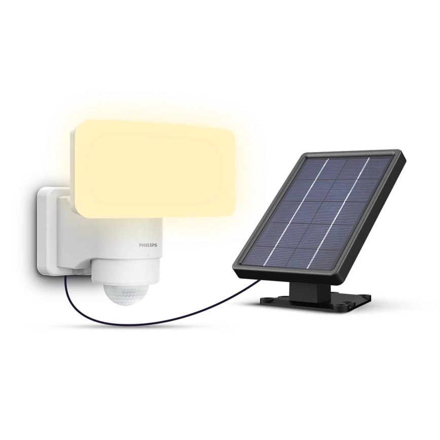 Philips - LED-Solarwandleuchte mit Sensor TYLUS LED/6W/3,7V 2600 mAh 3000K IP44