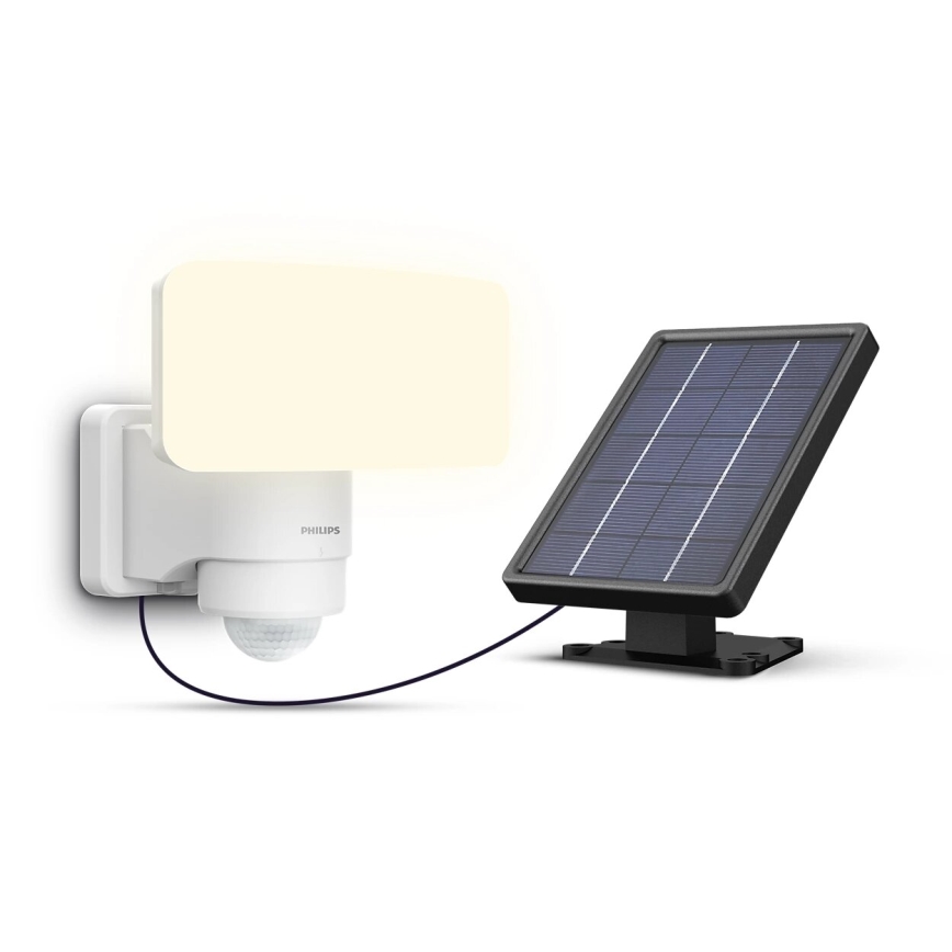 Philips - LED-Solarwandleuchte mit Sensor TYLUS LED/6W/3,7V 2600 mAh 5000K IP44