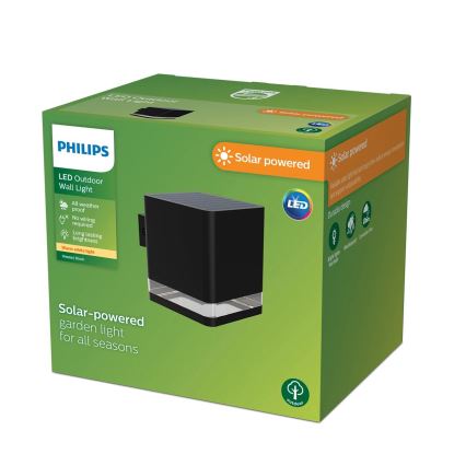 Philips - LED-Solarwandleuchte VIRONA LED/1,8W/3,7V 2600 mAh 2700K IP44