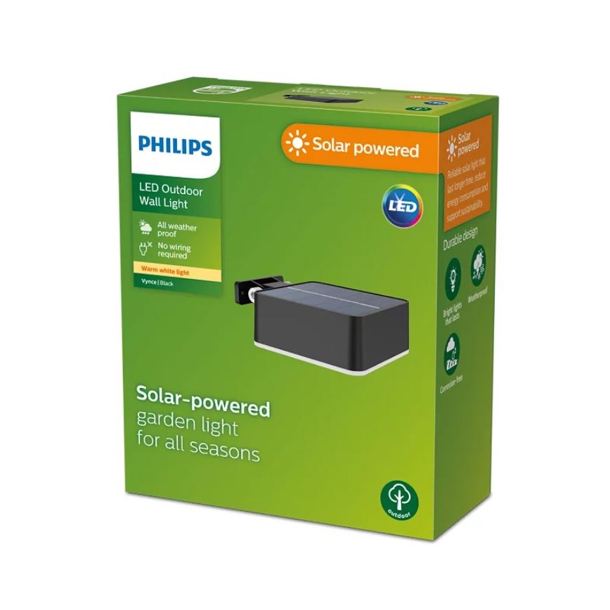 Philips - LED-Solarwandleuchte VYNCE LED/1,5W/3,7V 1500 mAh IP44