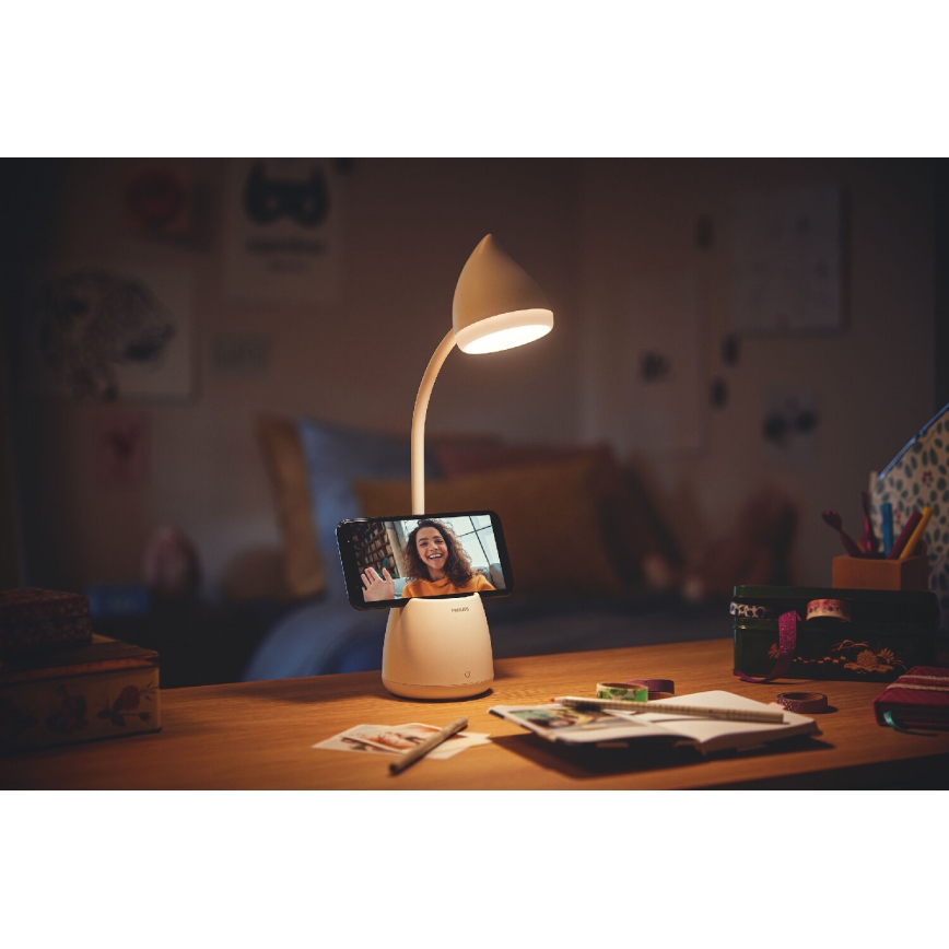 Philips - LED dimmbare Touch-Tischlampe HAT LED/4,5W/5V 1800 mAh 3000/4000/5700K CRI 90