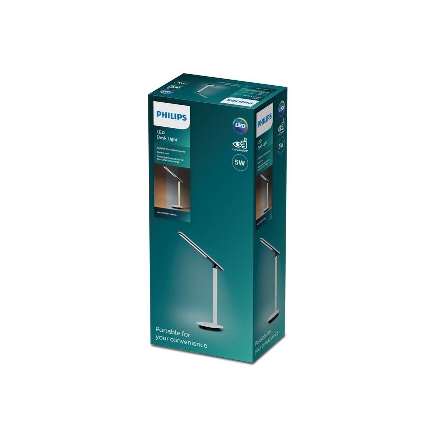 Philips - Dimmbare LED-Tischleuchte mit Touch-Funktion IVORY LED/5W/5V 3000 mAh 2700/3600/5000K CRI 90