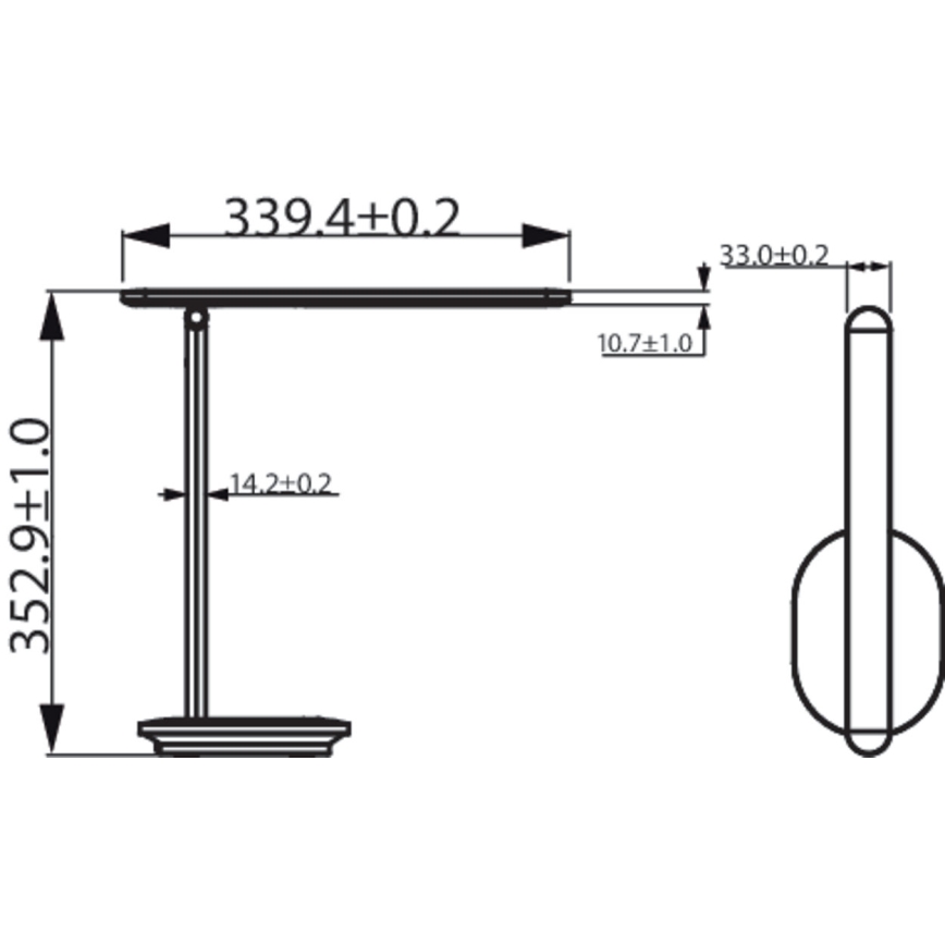 Philips - Dimmbare LED-Tischleuchte mit Touch-Funktion IVORY LED/5W/5V 3000 mAh 2700/3600/5000K CRI 90