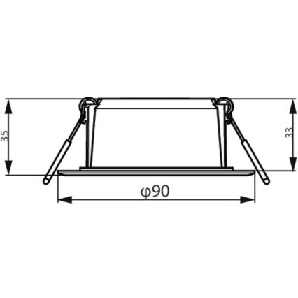 Philips - LED Einbauleuchte MESON LED/5,5W/230V 6500K