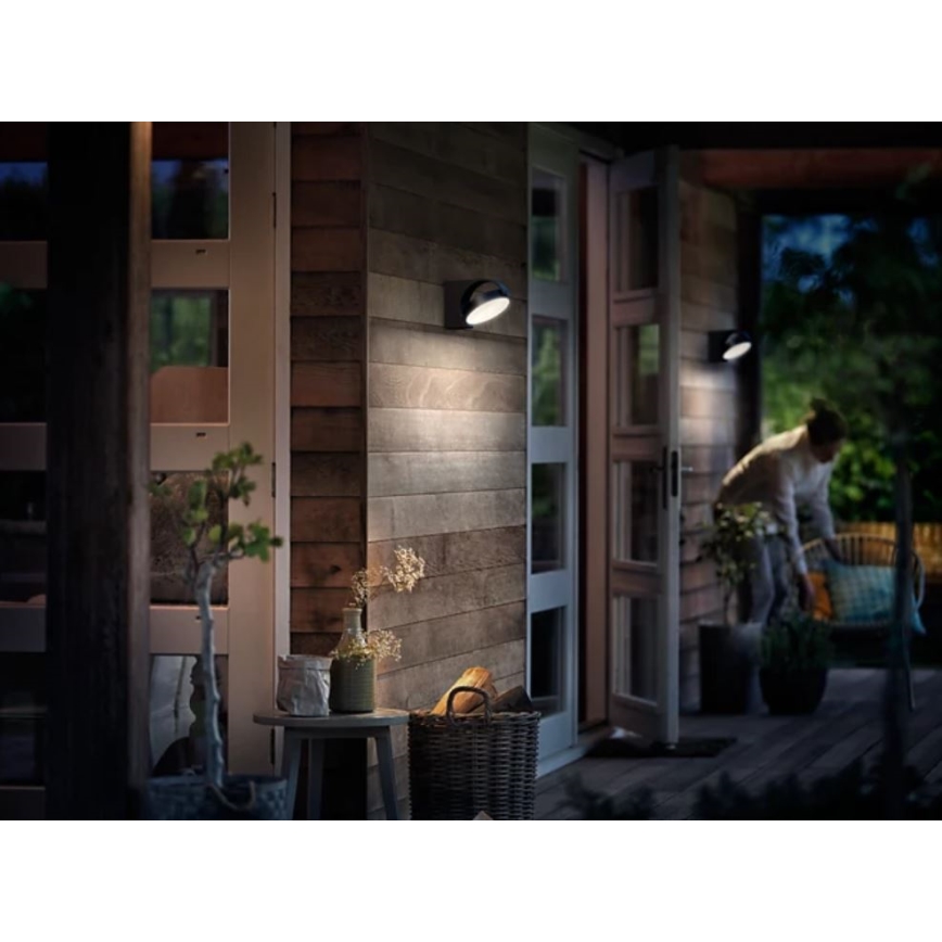 Philips - LED Außenwandleuchte LED/7W/230V 2700K IP44