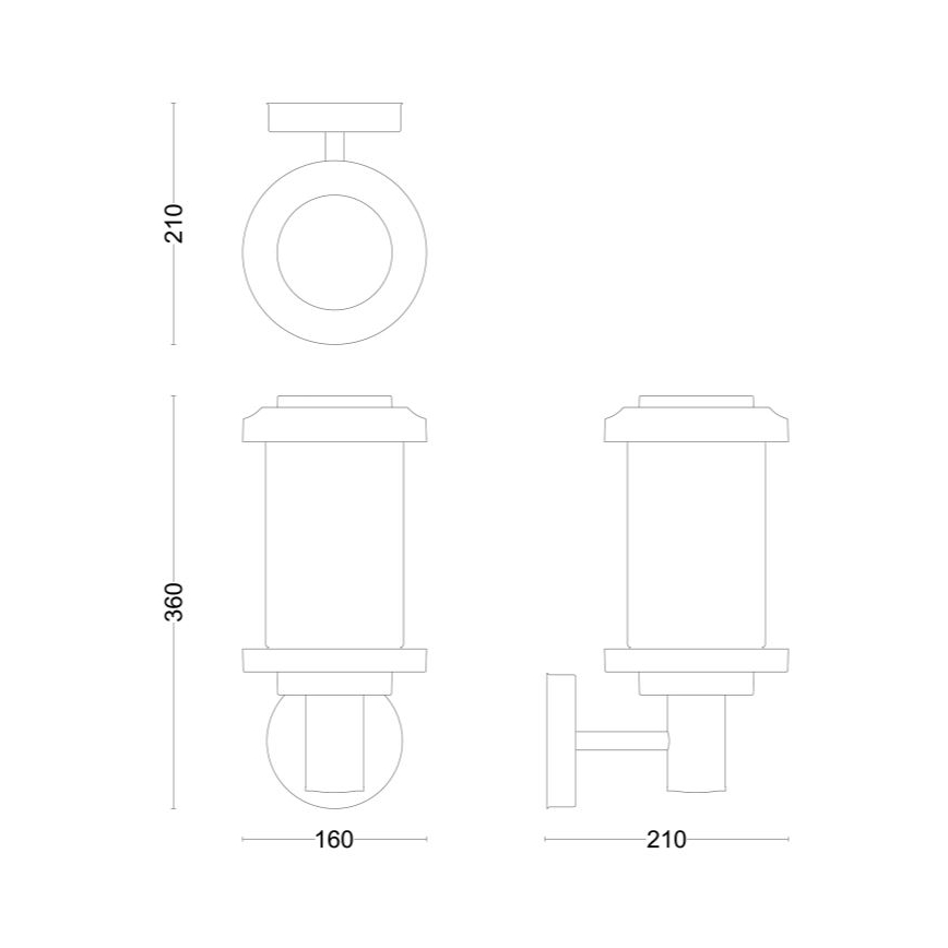 Philips - Outdoor-Wandleuchte LISTRA 1xE27/25W/230V IP44