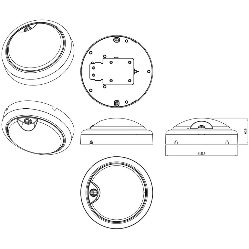 Philips - LED Wandleuchte mit Sensor PROJECTLINE LED/15W/230V IP54