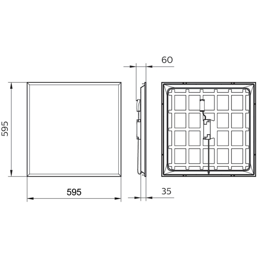 Philips - LED-Deckenpanel PROJECTLINE LED/36W/230V 59,5x59,5 cm