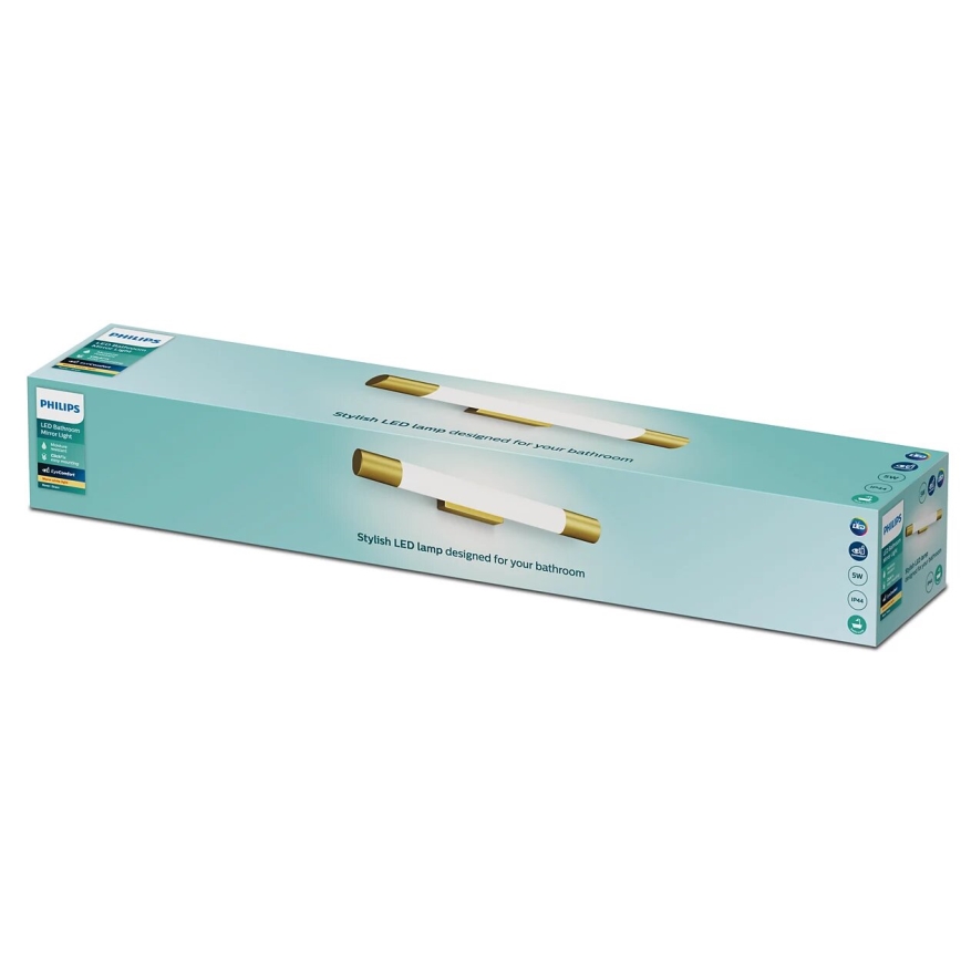 Philips - Badezimmer-Spiegelleuchte ROVER LED/5W/230V IP44 Messing