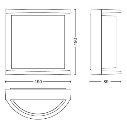 Philips - LED Außenwandleuchte SAMONDRA LED/3,8W/230V IP44