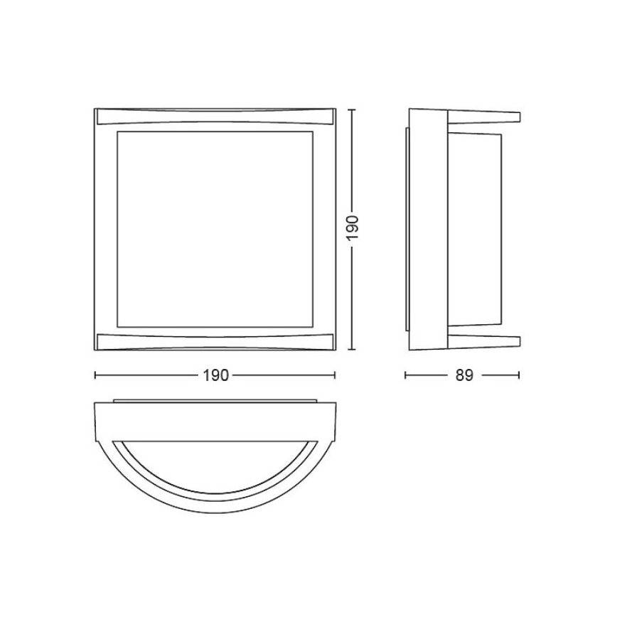 Philips - LED Außenwandleuchte SAMONDRA LED/3,8W/230V IP44