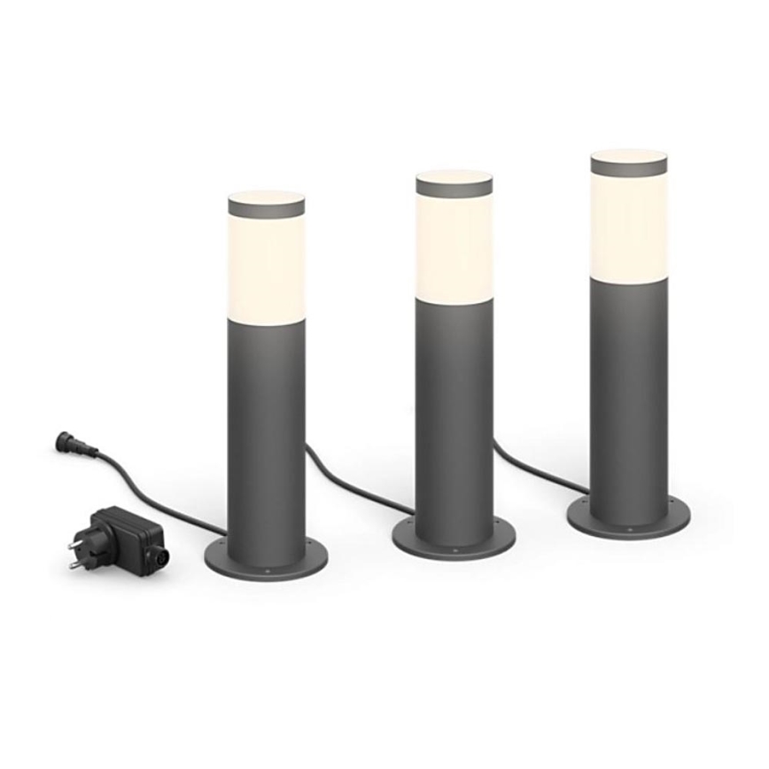 Philips - SET 3x LED Außenleuchte GARDENLINK LED/24W/230V 2700K IP44
