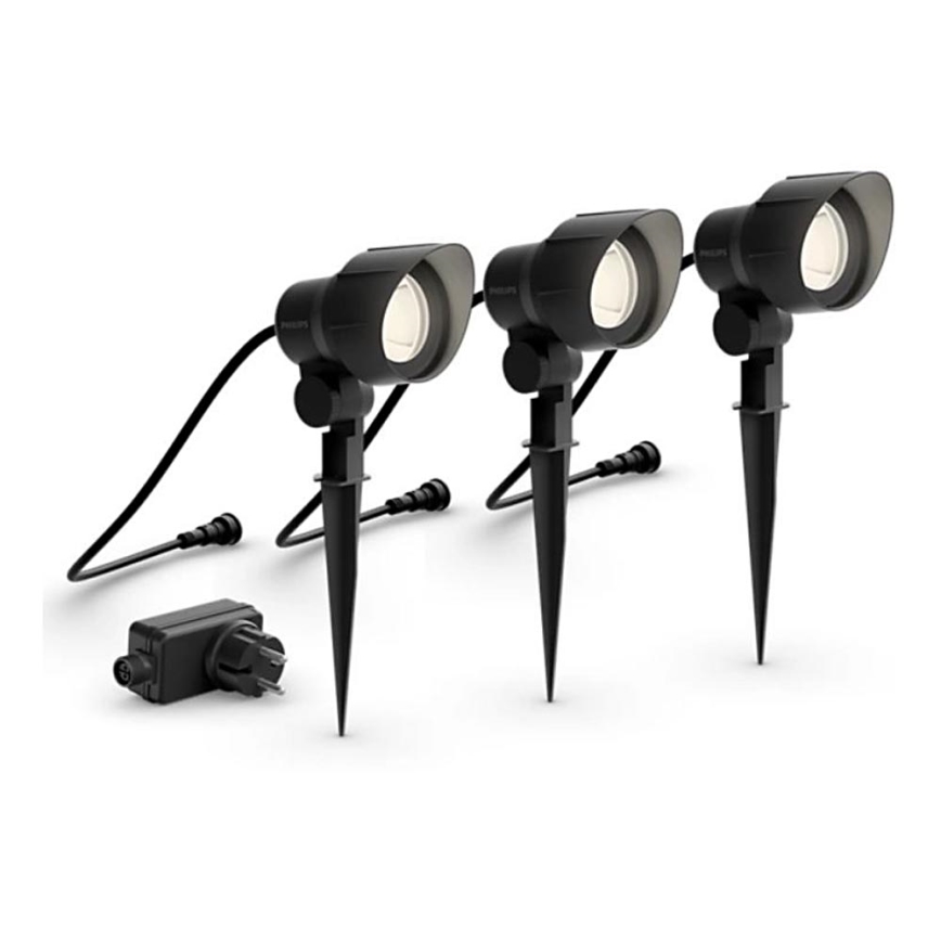 Philips - SET 3x LED Außenstrahler LED/6W/230V 2700K IP44