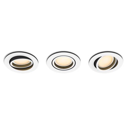 Philips - SET 3x LED dimmbare Einbaulampe Hue MILLISKIN 1xGU10/5,7W/230V 2200-6500K