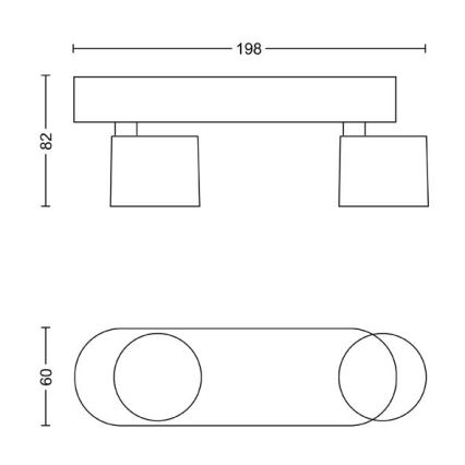 Philips - LED dimmbare Einbauleuchte 2xLED/4,5W/230V