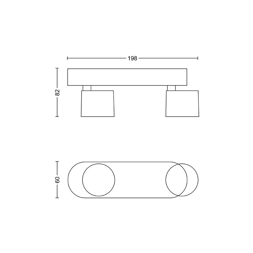 Philips - LED dimmbare Einbauleuchte 2xLED/4,5W/230V