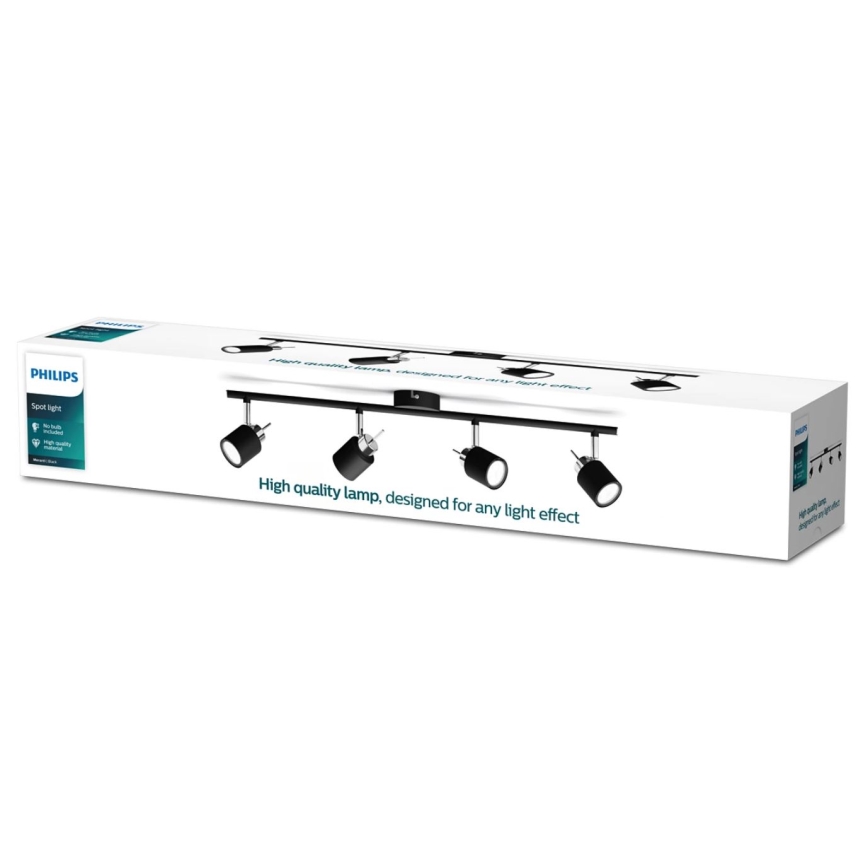 Philips - Strahler 4xGU10/35W/230V schwarz