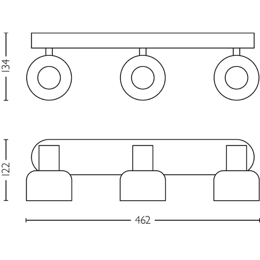 Philips - Strahler SLEET 3xE14/25W/230V
