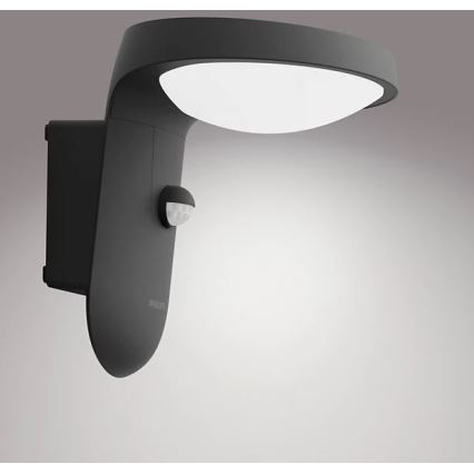 Philips - LED Solar-Wandleuchte mit Bewegungs- und Dämmerungssensor LED/1,2W/4V 1800 mAh 4000K IP44