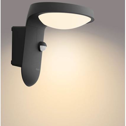 Philips - LED Außenwandleuchte mit Sensor LED/9W/230V 2700K IP44