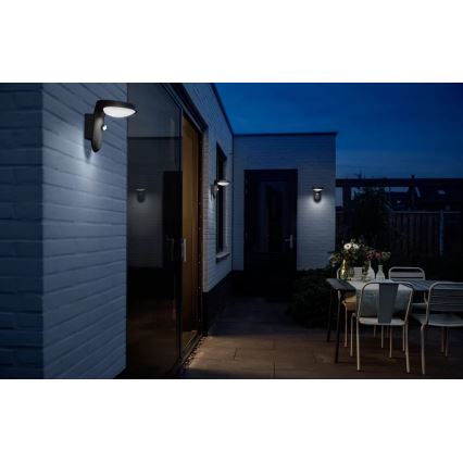 Philips - LED Außenwandleuchte mit Sensor LED/9W/230V 4000K IP44